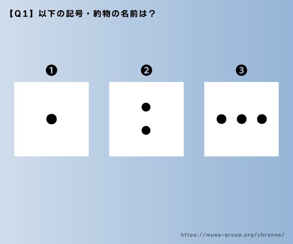 記号・約物クイズ問題1