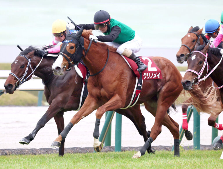 チューリップ賞優勝：クリノメイ・酒井騎手