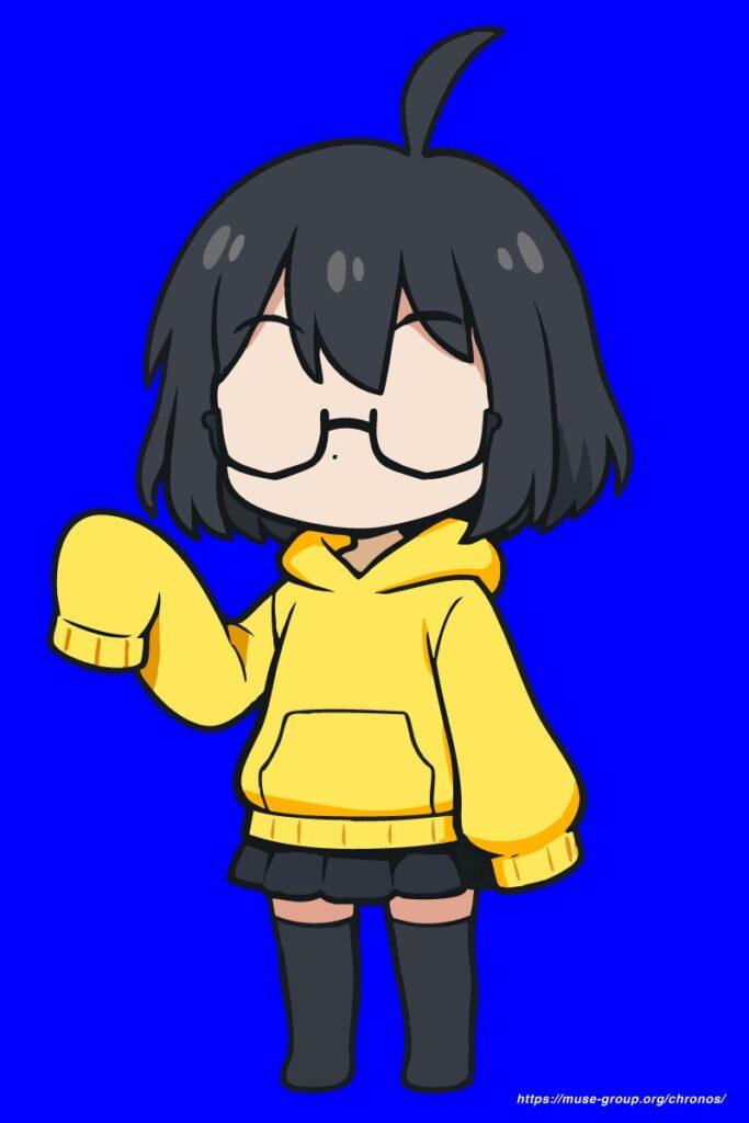 からだレイヤーの例（右腕上げ）