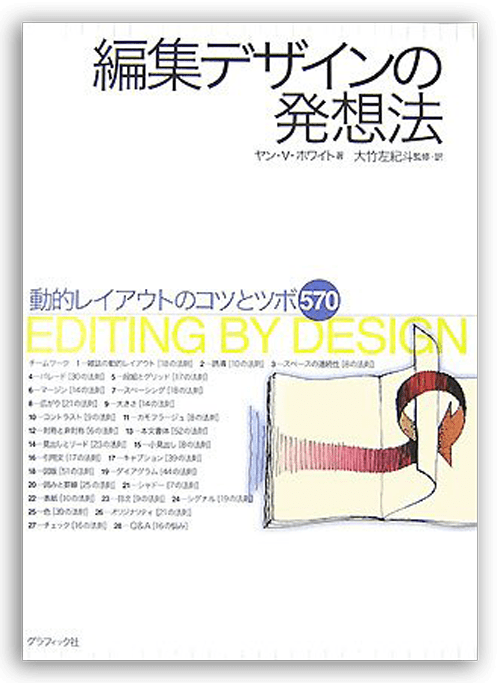 ■今回の参考文献
　編集デザインの発想法: 動的レイアウトのコツとツボ570
　ヤン・V. ホワイト (著) / 大竹 左紀斗 (翻訳)