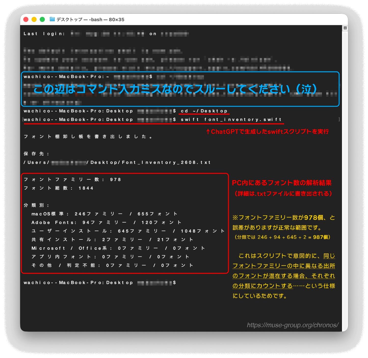フォント総数チェック結果(2026年8月時点)